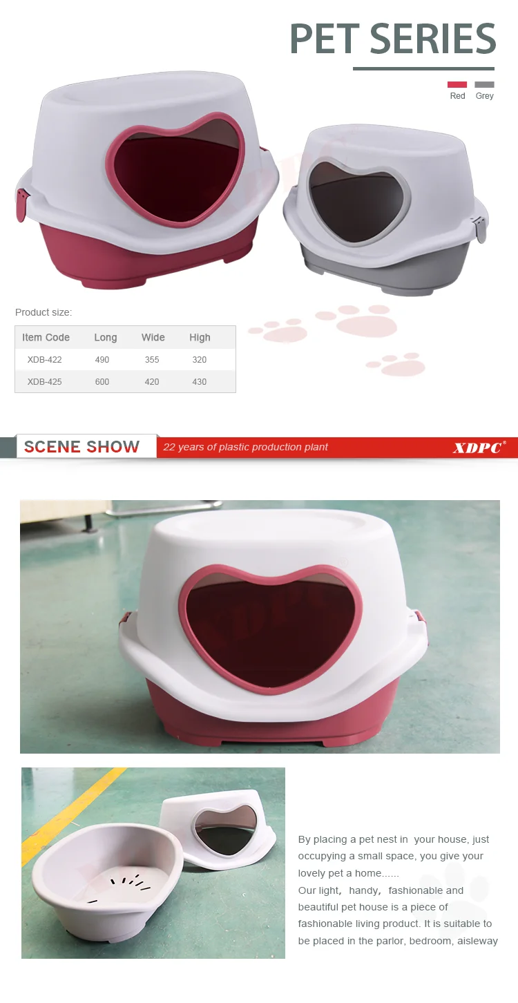 Xdb 422 Animal Shelter Pet Supplies Bed Plastic Outdoor Indoor