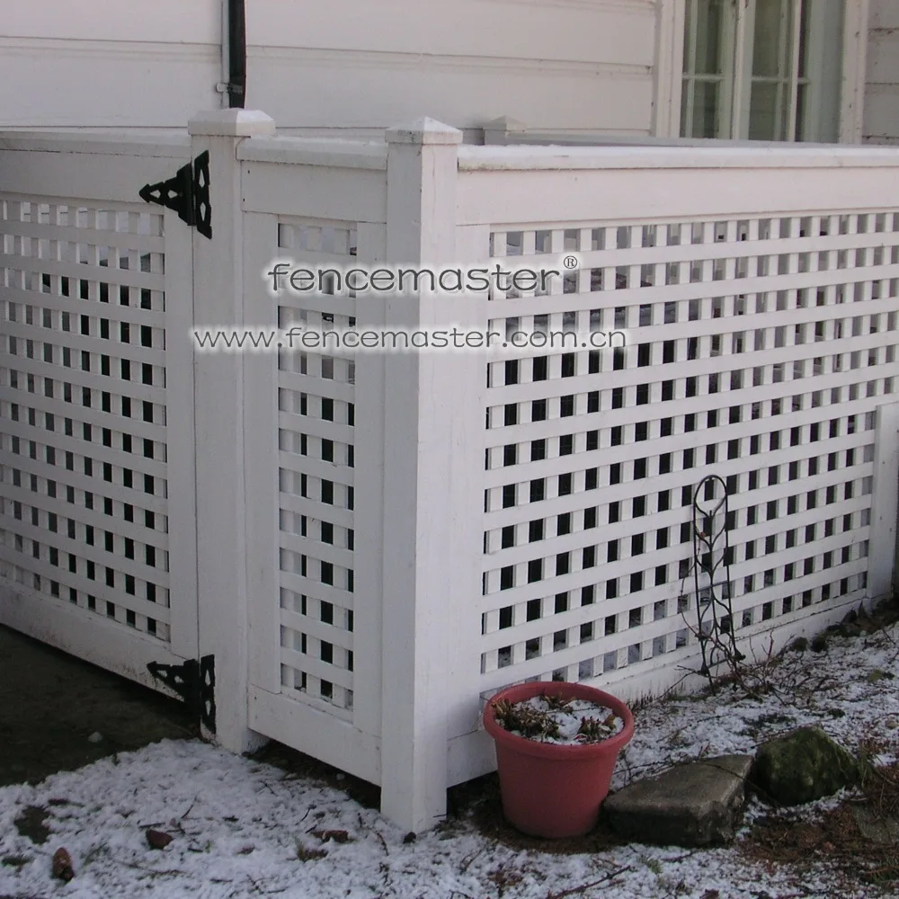 plastic lattice privacy fence for air conditioner