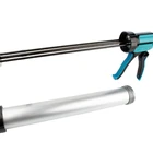 9" Heavy Duty Aluminum Handle Cordless Manual Skelton Dropless Silicone Sealant Caulking Gun