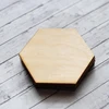custom Blank hexagon wood coaster