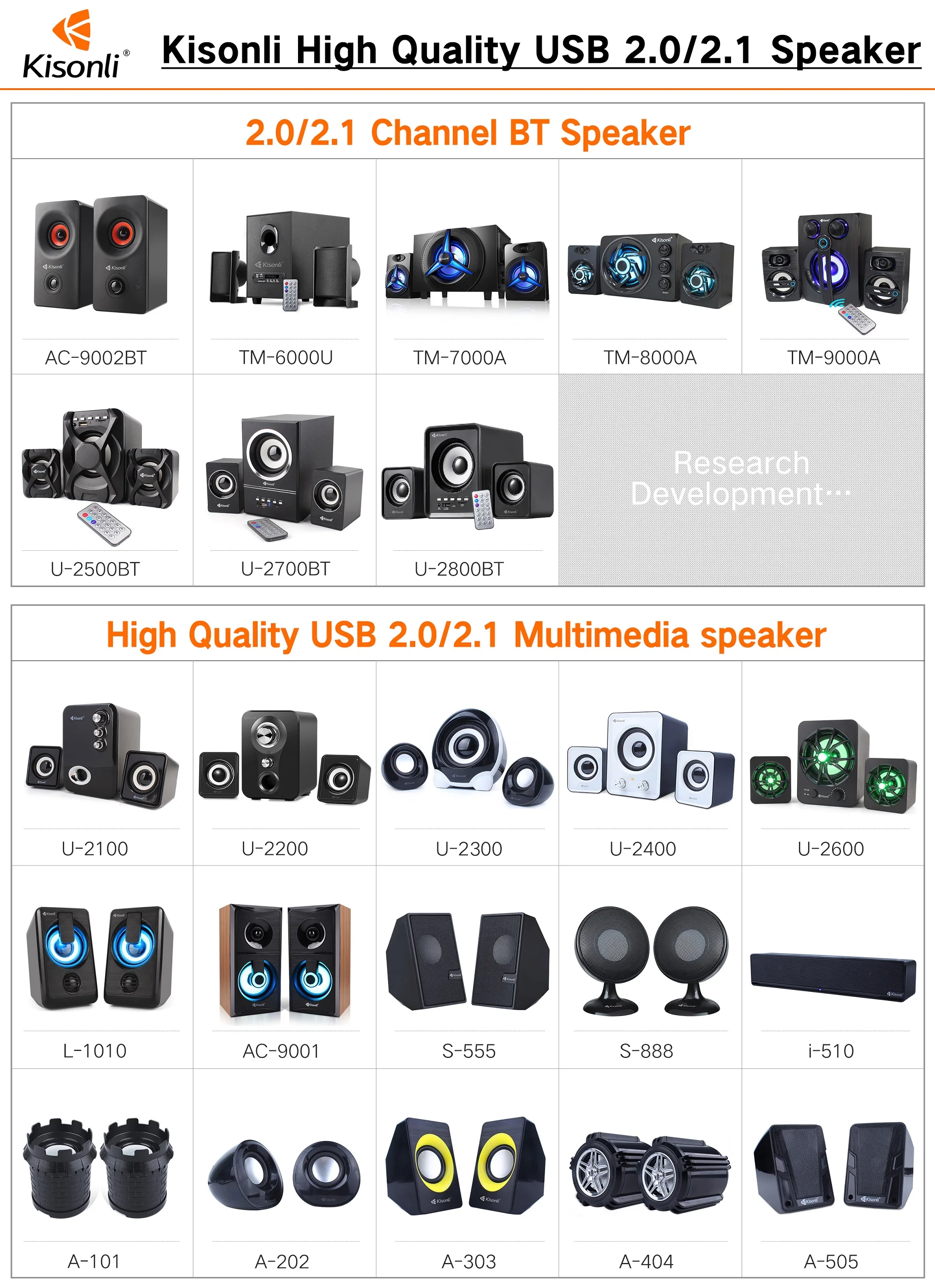 Kisonli High Quality Multimedia Digital USB PC Speaker System Bluetooths AC Powered 2.1 - ANKUX.COM