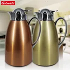 0.95l insulated thermos glass inner metal vacuum flask coffee jug pot