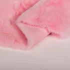 China Made cheap 100 polyester plush rabbit faux fur fabric