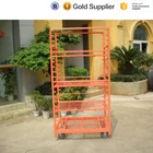 Hot sale greenhouse flower carts plant nursery trolleys best price