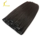 Silky Straight Wave Indian Remy Hair Extension Clip In Virgin Hair Extensions Alibaba Express Dropship 100% Virgin Brazilian Indian Remy Human Hair Seamless Clip In Hair Extension