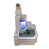 Wholesale garden decoration hand carved LED sandstone fountain