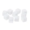 custom blank dice acrylic plastic toy box,custom white dice diy plastic toy box,oem white painting plastic toy box for kids