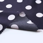 Polyester spandex dot flower print nightwear silk satin fabric China