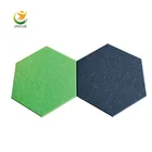 Gypsum sound proof panel 8x4 gypsum board sound absorption fuyi acoustics hexagon sound proofing panel