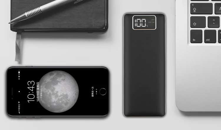 Ad Battery Charger Universal Power Banks 20000mah Power Bank Slim with LCD Display - ANKUX.COM