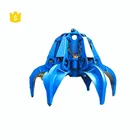 OUCO Marine Crane High Quality Electric Motor Hydraulic Scrap Handling Rope Grabs Bucket Orange Peel Wood Grab