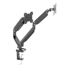 Desk monitor brackets dual lcd monitor arm stand bracket height adjustable mount for computer screen