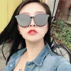 DLL15999 clear lens uv resistant sunglasses 2019 cat eye sun glasses women