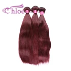 100% Virgin10A unprocessed 99J straight Brazilian human bundle hair