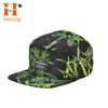 Wholesale Custom 5 Panels Hawaii Full Floral Printing Snapback Hat Cap