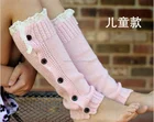 Lace Trim Crochet loom Knitting Foot children baby kids Leg Warmers