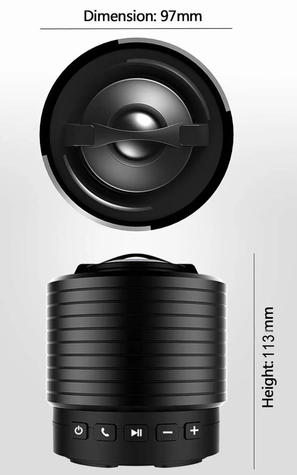 Hi-FiD Strong Bass 20W Car Subwoofer Personal Use Speaker Bluetooth Speaker - ANKUX.COM