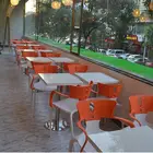 Acrylic Solid Surface Acrylic Floor Standing Square Coffee tables top ,restaurant dining table