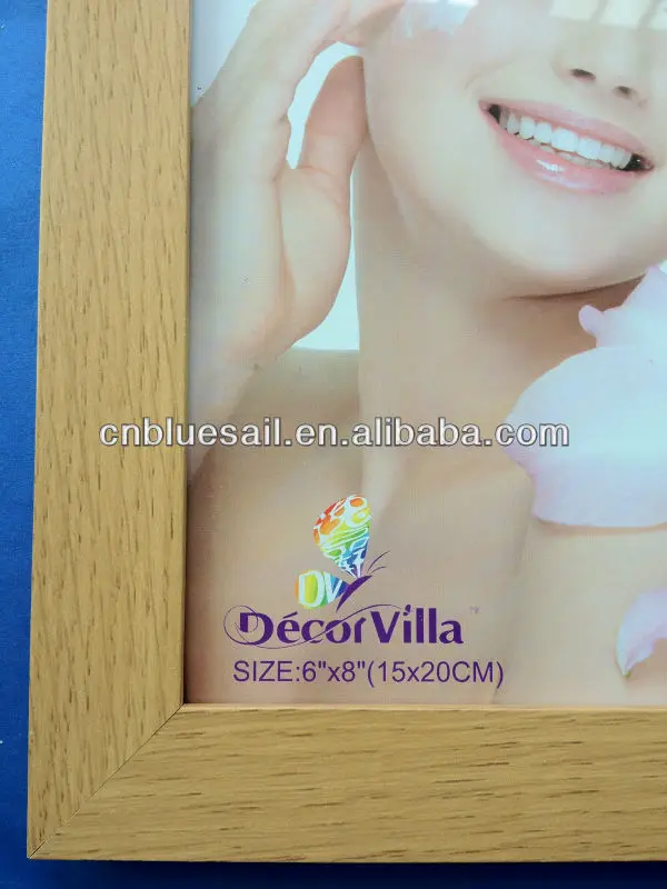 6x8 plain wood photo frame, wood picture frames wholesale, View wood