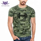 OEM Custom Camo Printed Fitness Men Short T Shirts