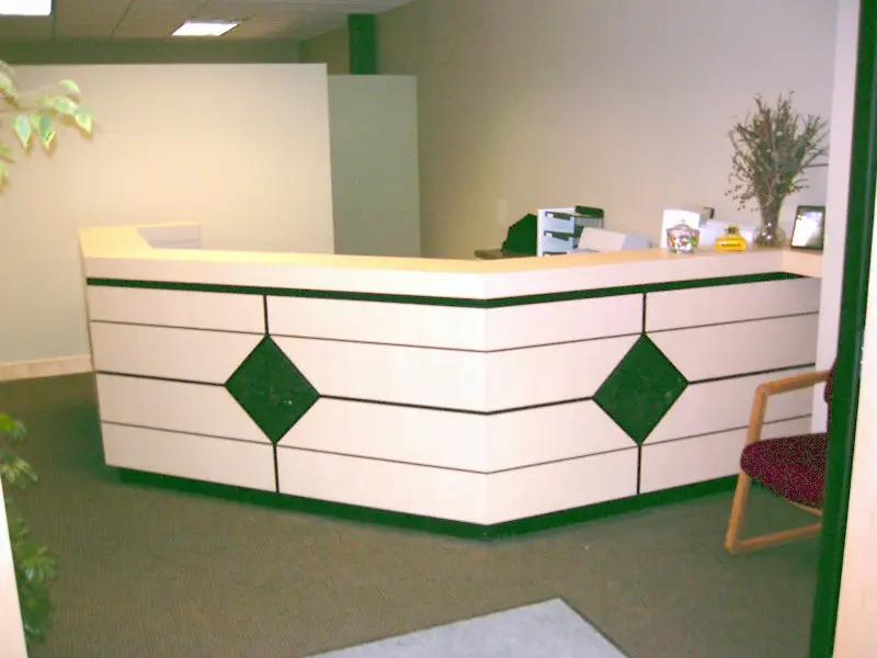 Competitive Price Commercial Furniture 3 4 Round Reception Counter
