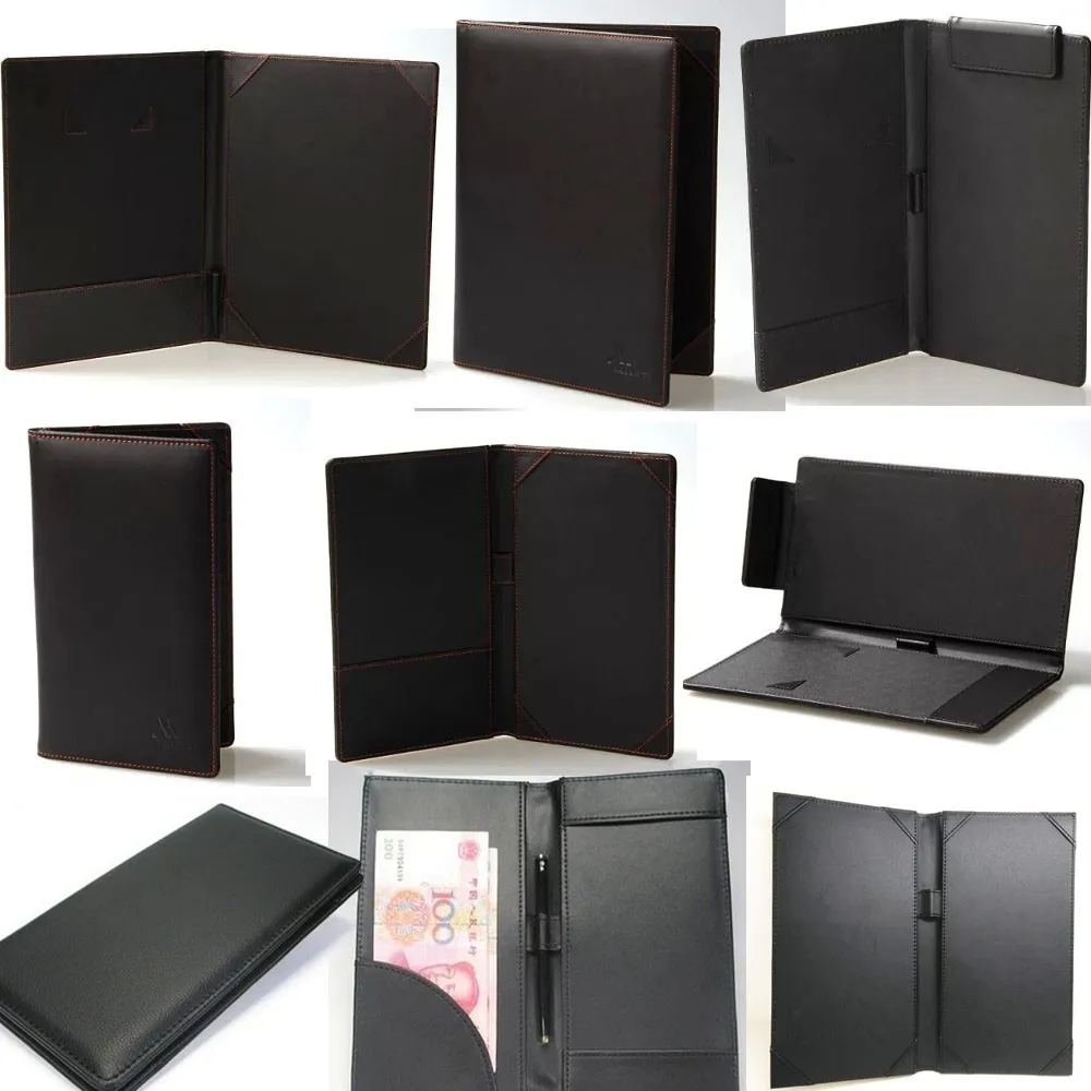 Premium Good Pu Leather Restaurant Menu Covers Popular Leather Menu