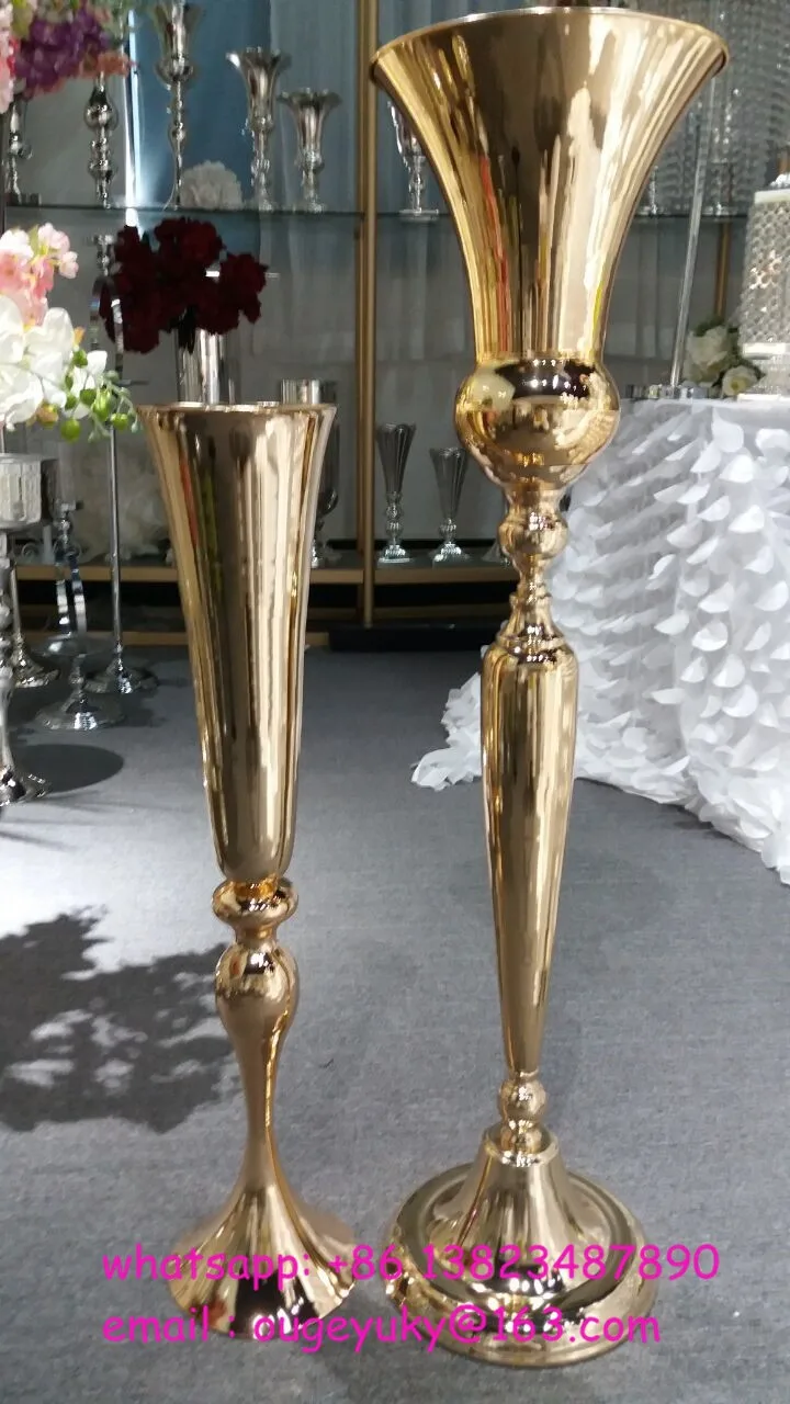 Tall Metal Golden Vase Modern Decor Tall Wedding Trumpet Vase Buy