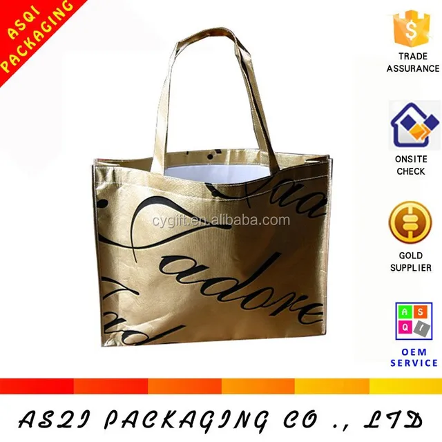 shopping non-woven fabric ziplock aluminium foil bag with logo