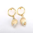 XUS fashion korea jewelry carved shell earrings jewelry maker