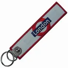 promotional woven keychain/keyring/key chain/key ring