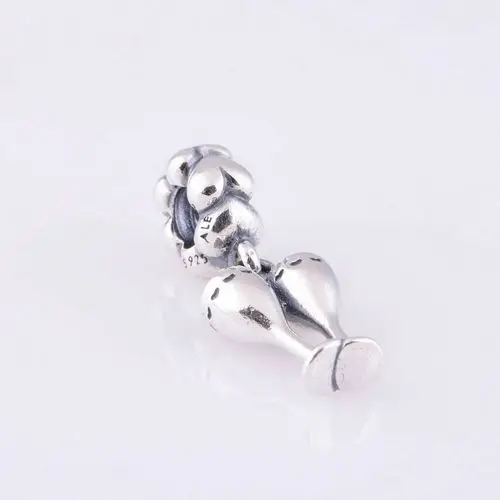 Authentic 100% 925 Sterling Silver flower cup beads DIY Fits For Pandora Bracelets & Necklaces LZ321 free shipping