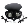 Universal Motorcycle Fairing Headlight Super Bright Bulbs Streetfight Head Lamp