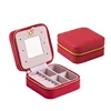 Wholesale Premium Leather Jewelry Organizer Case Fashion Ziiper Jewelry Storage Box for Women