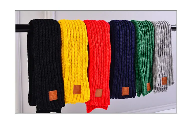 childrens scarf childrens winter scarf  childrens winter for boys scarf knitted warm red scarf scarves for girls (46)