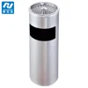 Commercial stainless steel ground ash barrel