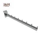 Shop Slatwall Hangers Chrome Silver Sloping 8 Pin Slatwall Display Arm Hook