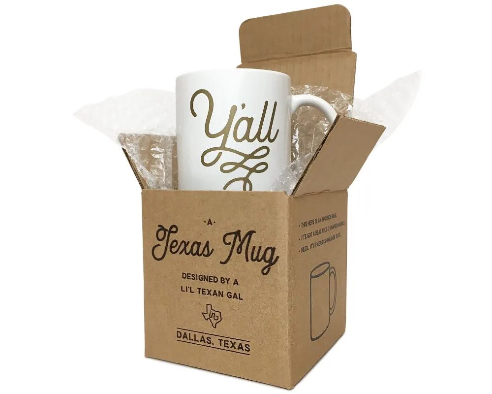 custom logo cmyk printed coffee mug packaging boxes
