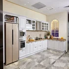 Classic European Style stainless steel kitchen cabinets for home villa apartment commercial kitchen cabinet