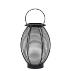 Garden candle holders battery operated decorative metal lantern outdoor