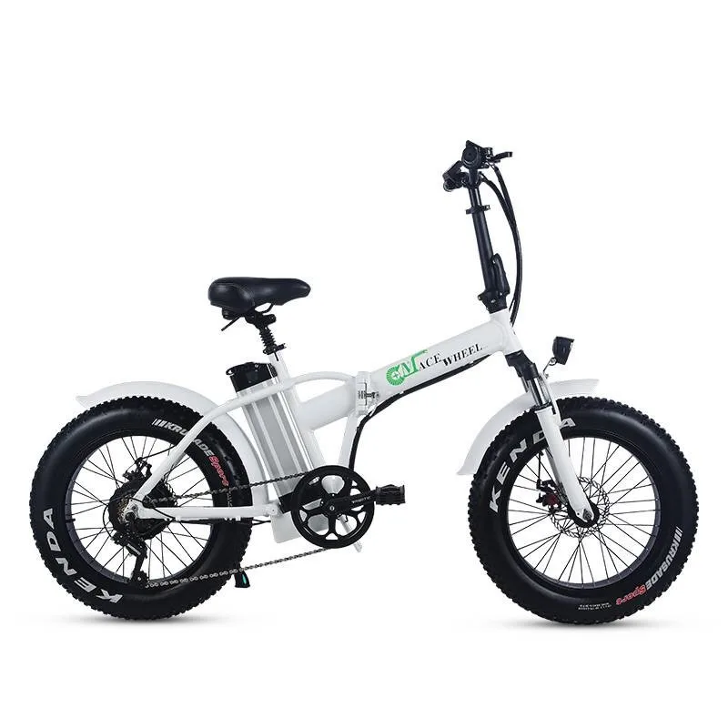 Flash Deal 48v 15ah Lithium Battery 20" Fat Tyre Electric Bike 500w Foldable Electric Fat Bike Disc Brake Fat Ebike 5