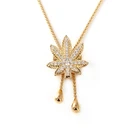 41248-Xuping Pictures of Maple Leaf necklaces costume beaded