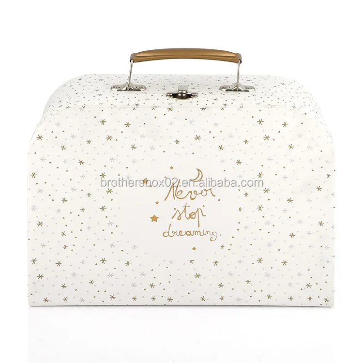 new design handmade paper cardboard suitcase gift