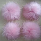 Fur Fur Pom Poms Fashion Raccoon Fur Balls Real Raccoon Fur Poms Top Quality Fluffy Fur Pompoms