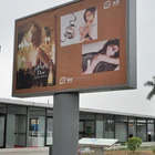 steel outdoor billboard poles structure with frame
