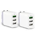 Schitec free shipping 3 port usb QC3.0 +2.4A 30W portable quick charging speed wall charger adapter