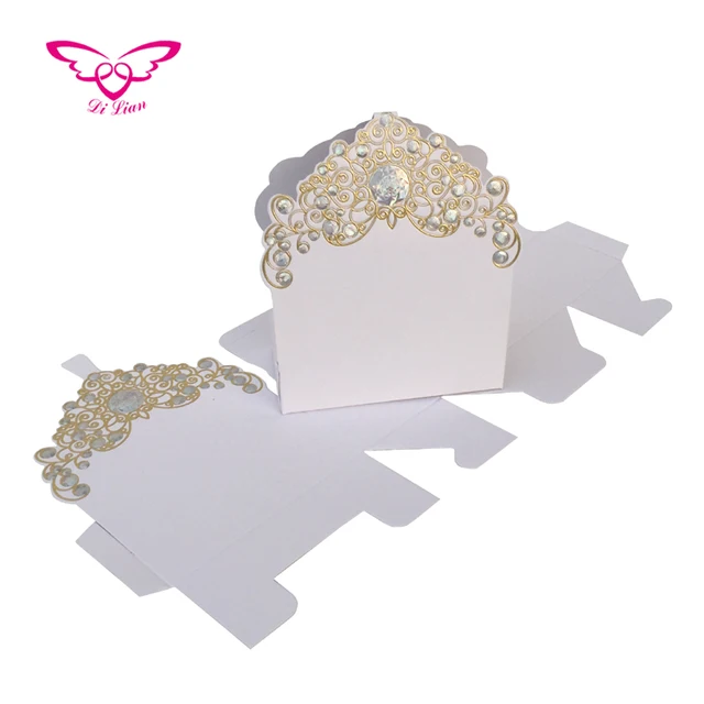 hot sale white pearl light paper wedding box wedding favor box