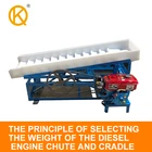 Diesel engine shaking table gold Dressing table Gold mining equipment Sands separator