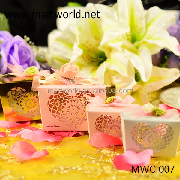 2018 new unique lovely decorative gift boxes , wedding favor box