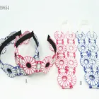 hot selling new design lace flower hair accessories for women hair band head wrap set