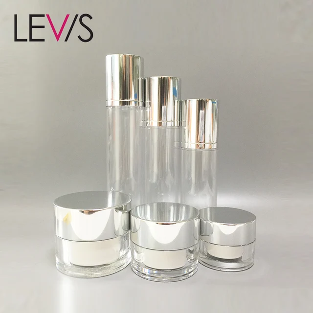 transparent luxury plastic empty cosmetics makeup gift set